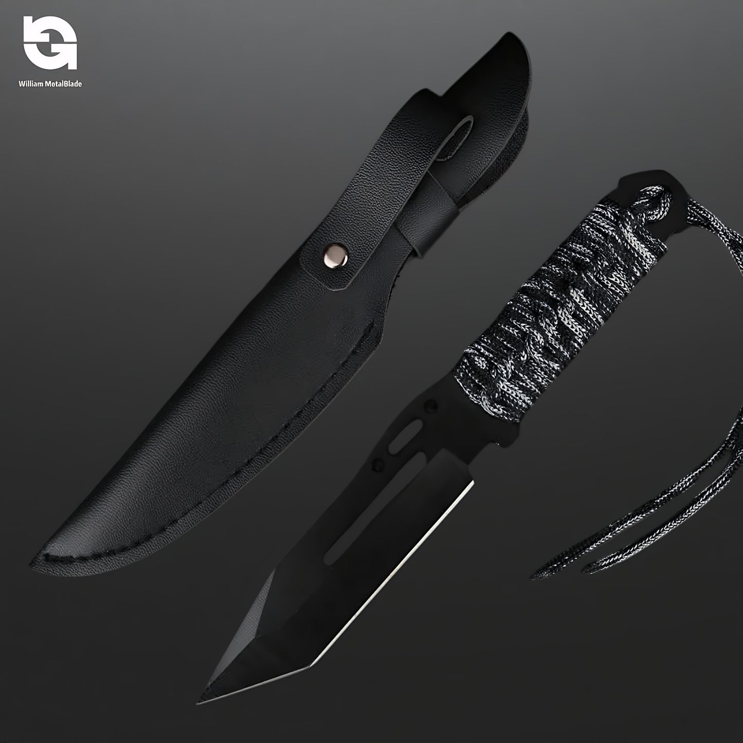 22cm/8.66'' CSGO High-quality Paracord Knife Steel  Sharp Replica