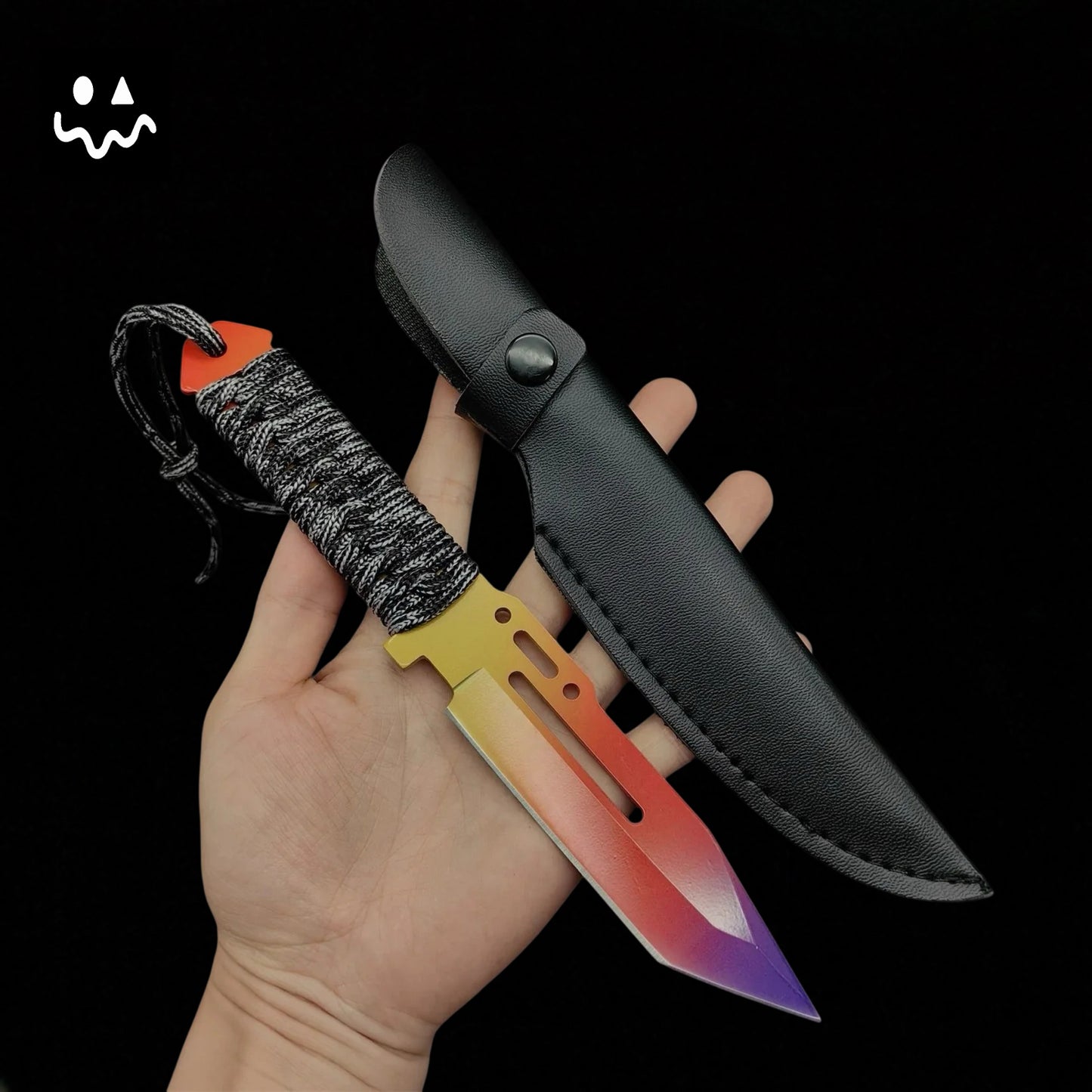 22cm/8.66'' CSGO High-quality Paracord Knife Steel  Sharp Replica
