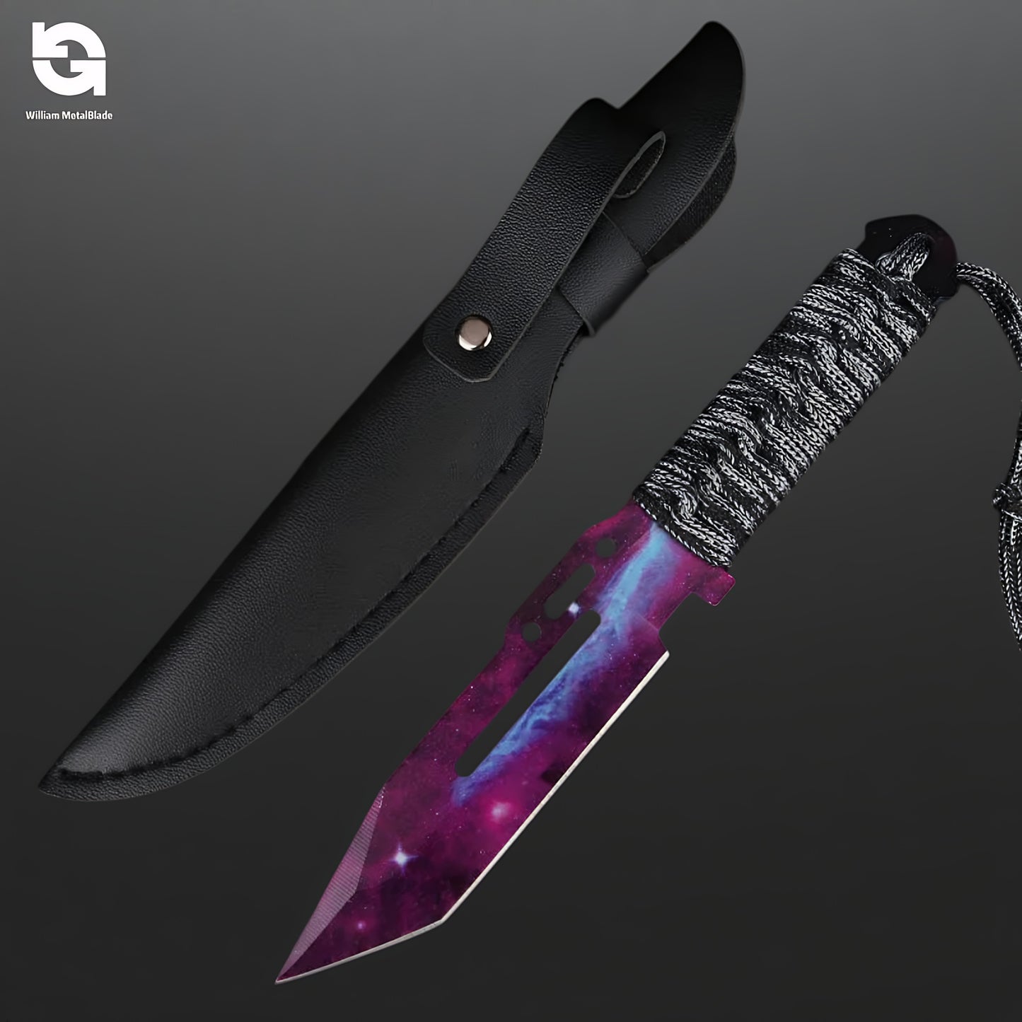 22cm/8.66'' CSGO High-quality Paracord Knife Steel  Sharp Replica