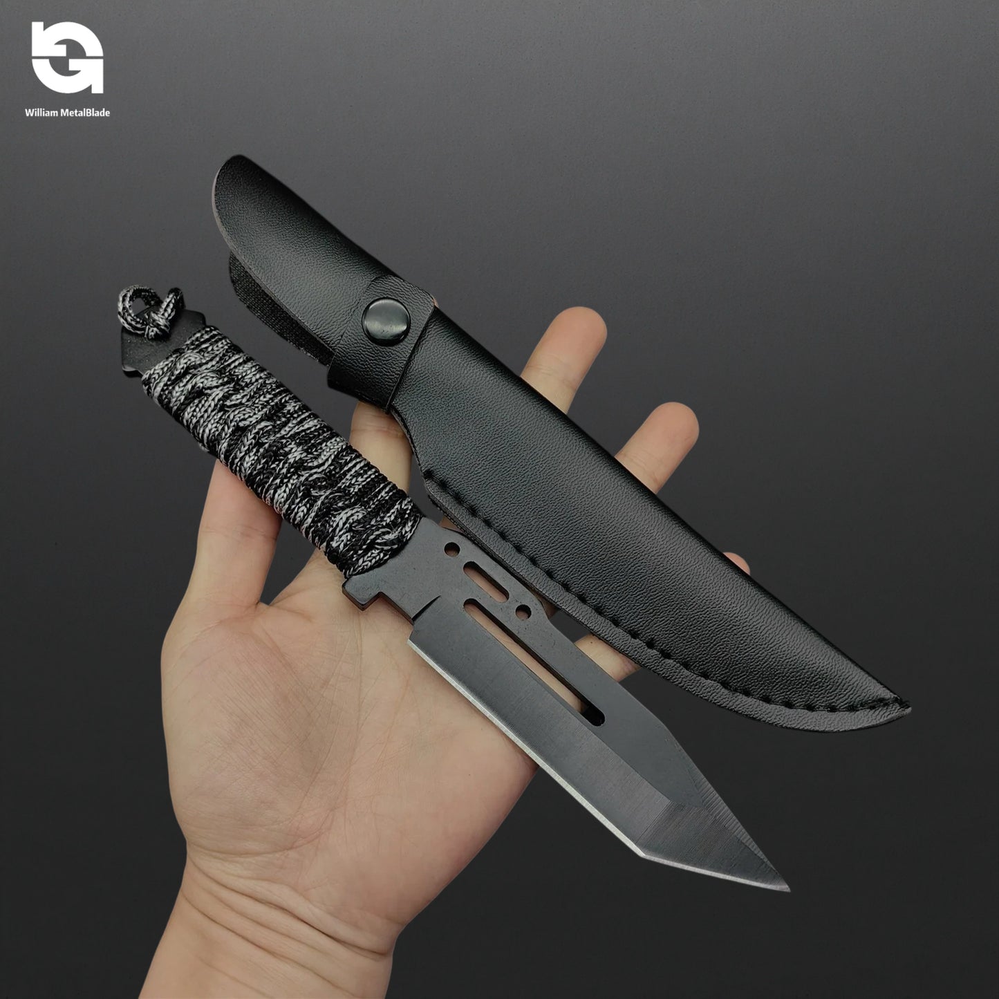 22cm/8.66'' CSGO High-quality Paracord Knife Steel  Sharp Replica