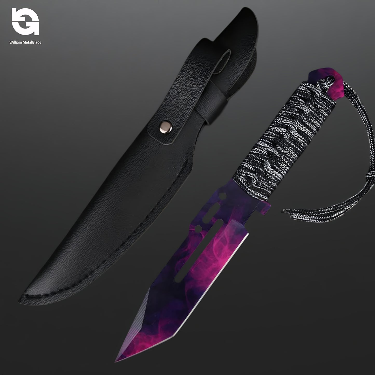 22cm/8.66'' CSGO High-quality Paracord Knife Steel  Sharp Replica