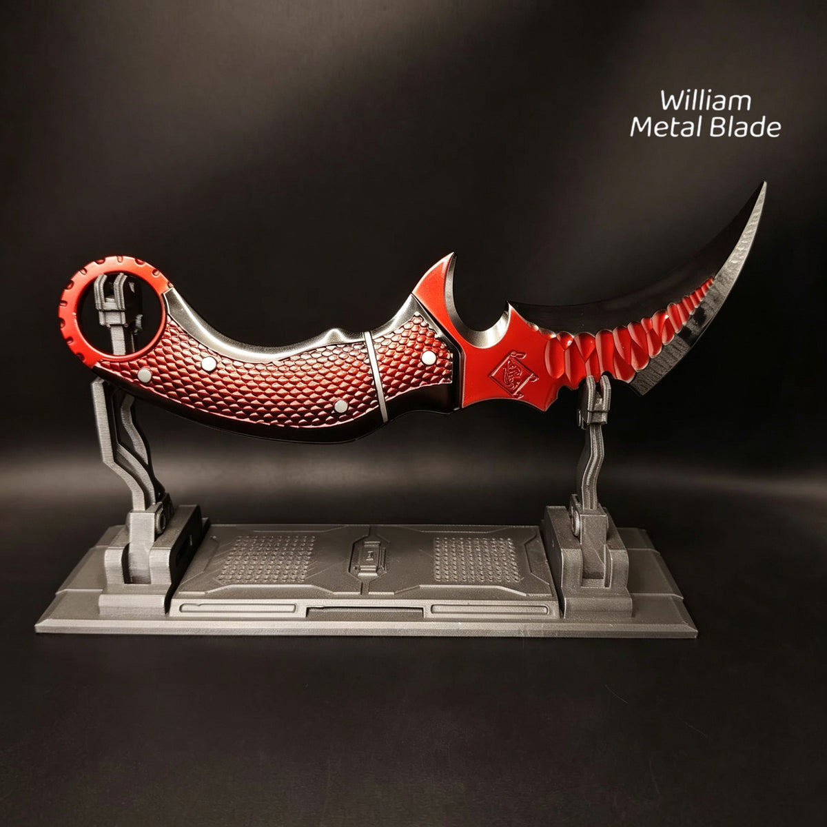 22cm/8.6" Delta Force Fiery Owl Karambit Metal Replica