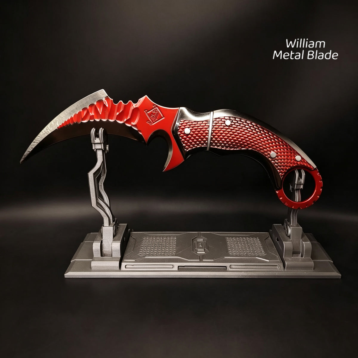 22cm/8.6" Delta Force Fiery Owl Karambit Metal Replica