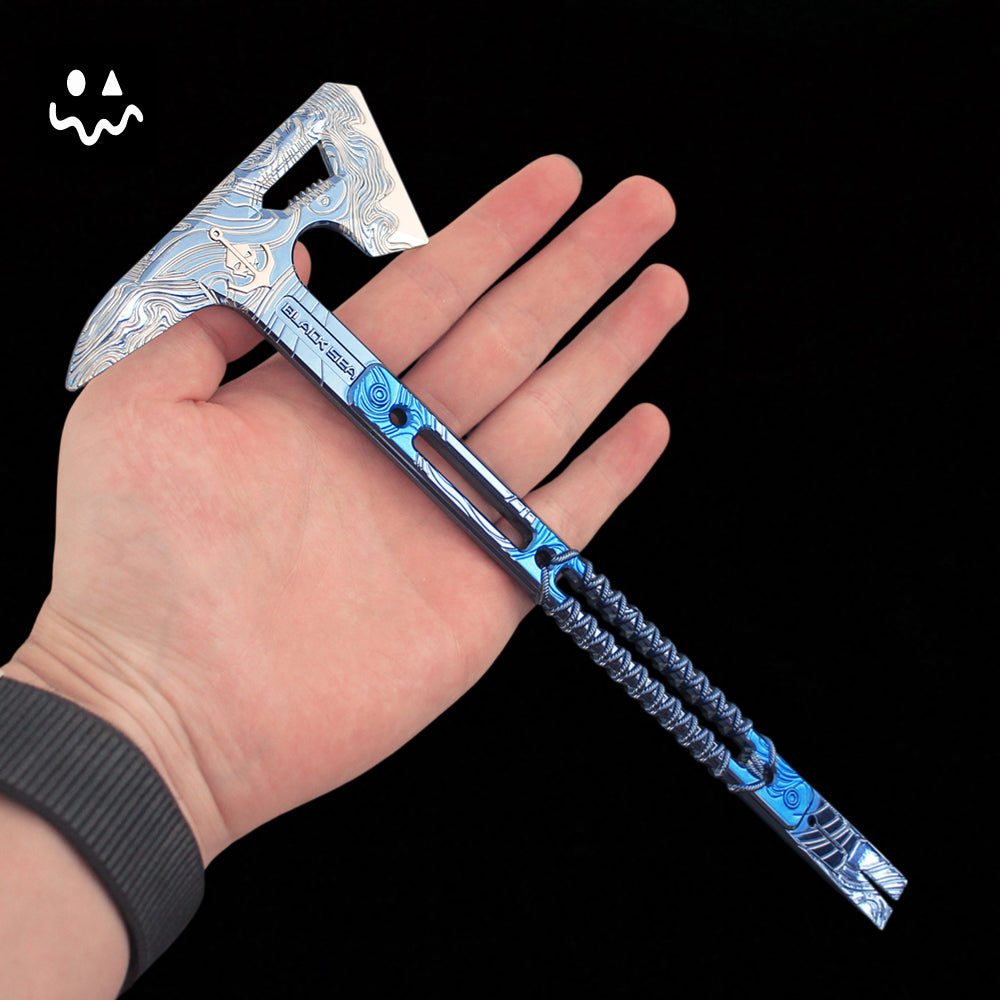 24CM/9.4" Delta Force Black Sea Tactical Axe Metal Replica
