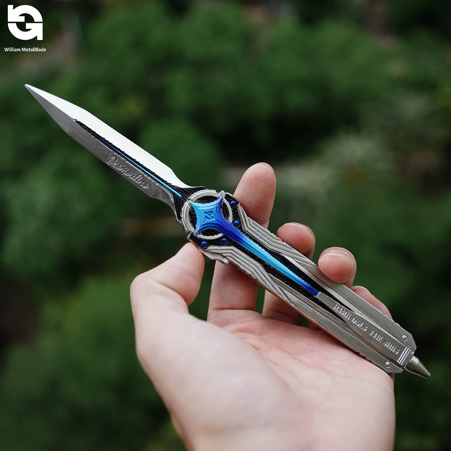 24CM/9.4" Delta Force Gane Weapon North Star Mini Knife Blunt Blade Metal Replica