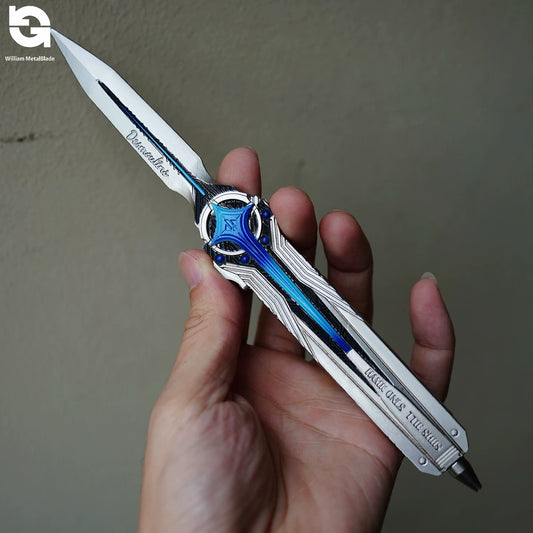 24CM/9.4" Delta Force Gane Weapon North Star Mini Knife Blunt Blade Metal Replica