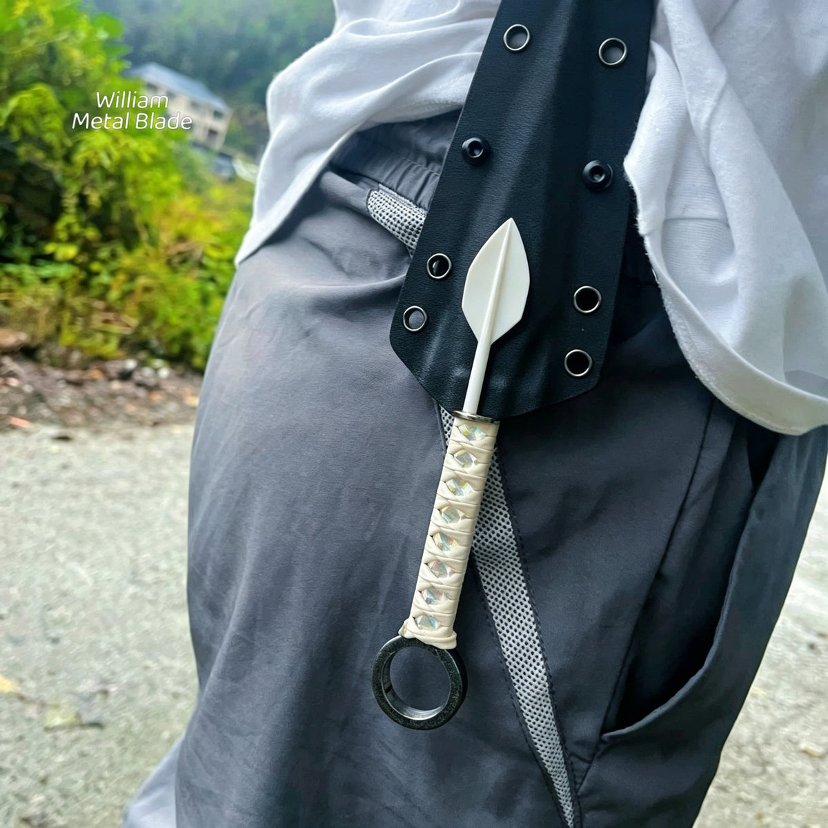 25.5CM/10.0" Hand-forged Steel Zi Yun Ninja Kunai Irl