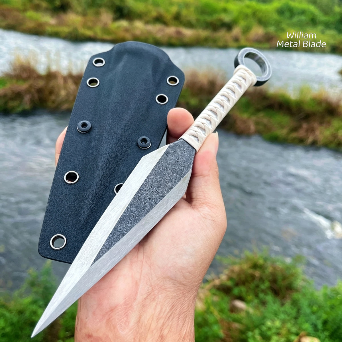 25.5CM/10.0" Hand-forged Steel Zi Yun Ninja Kunai Irl