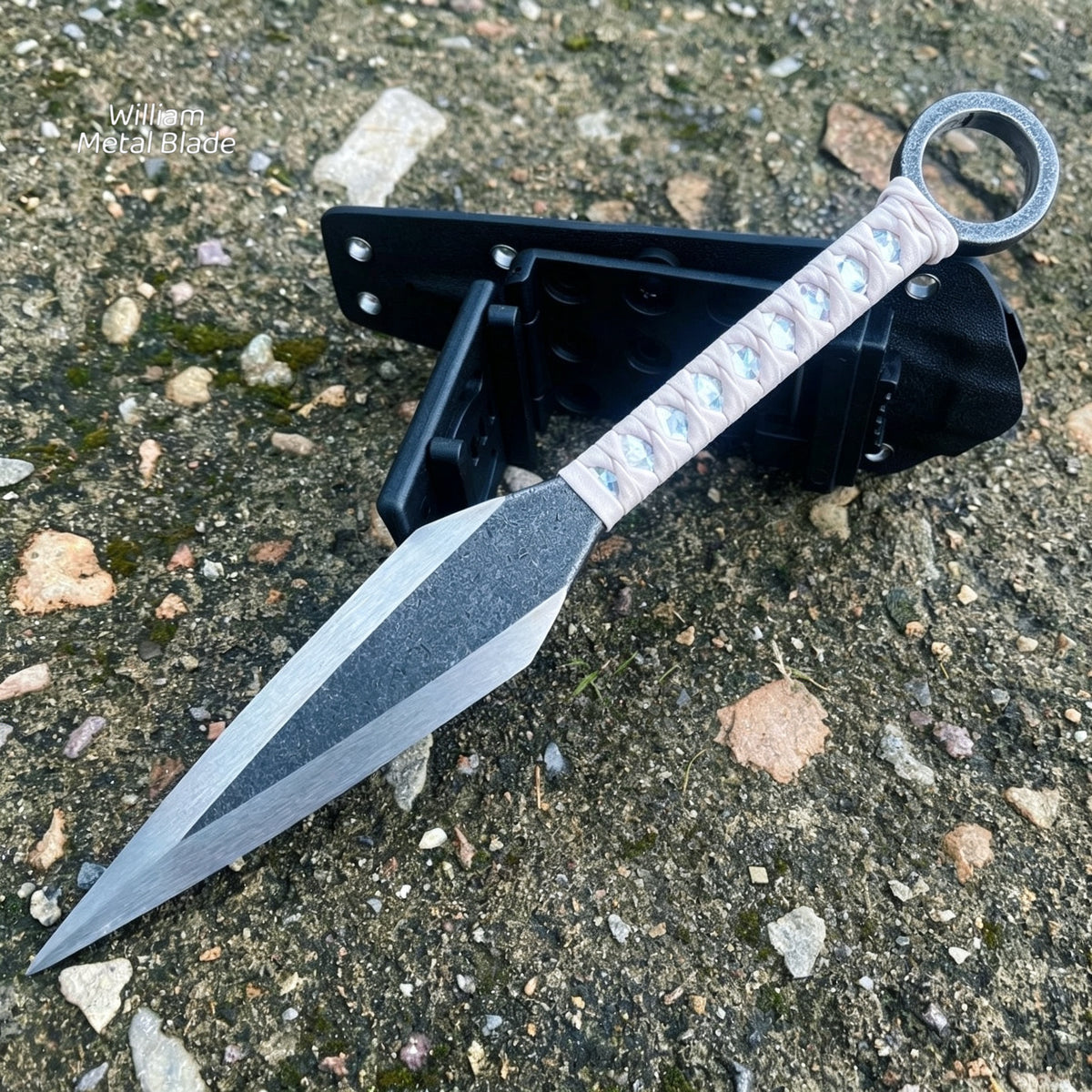 25.5CM/10.0" Hand-forged Steel Zi Yun Ninja Kunai Irl