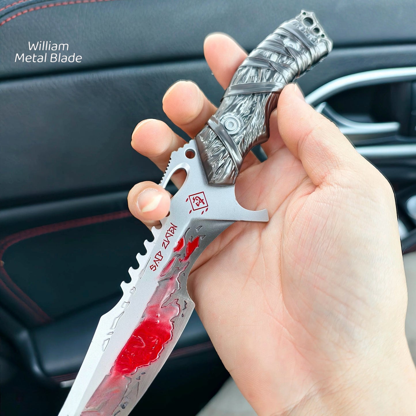 25CM/9.8" Delta Force Hawk Ops Machete Metal Replica
