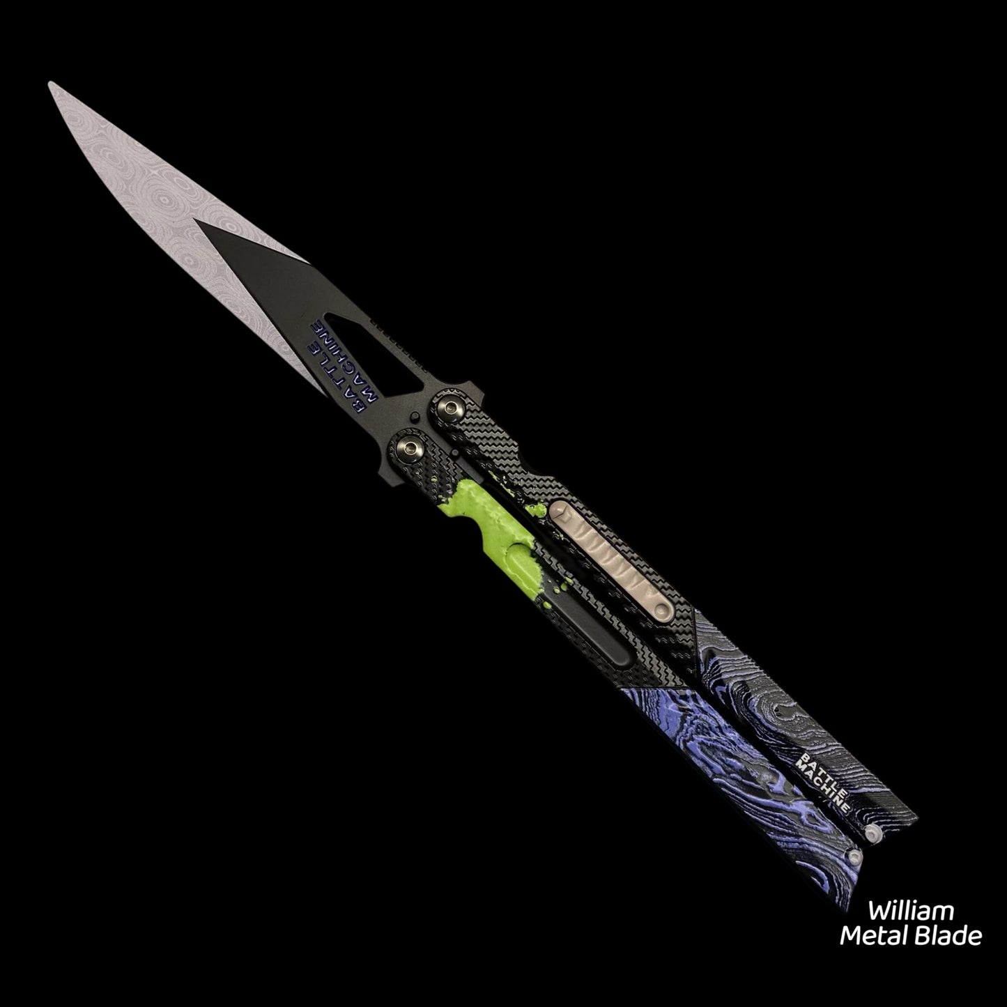 25CM/9.8" Graffiti Balisong Trainer Metal Replica