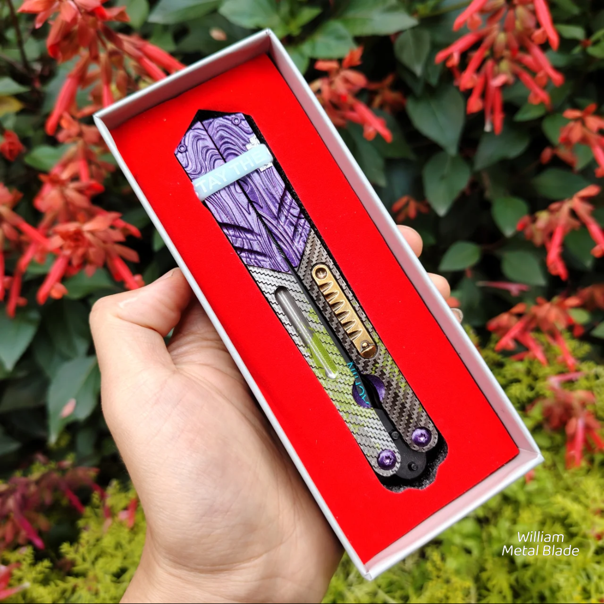 25CM/9.8" Graffiti Balisong Trainer Metal Replica
