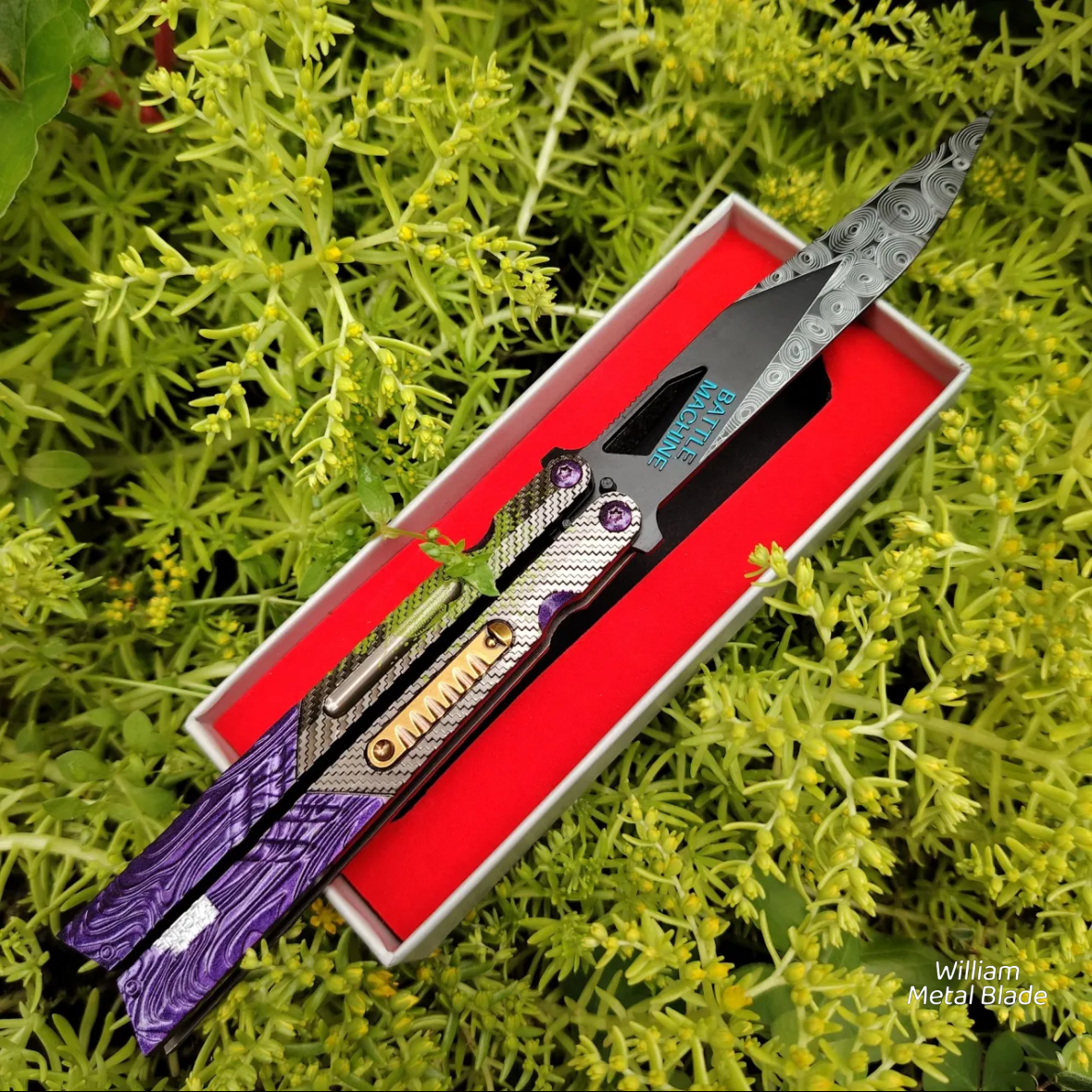 25CM/9.8" Graffiti Balisong Trainer Metal Replica