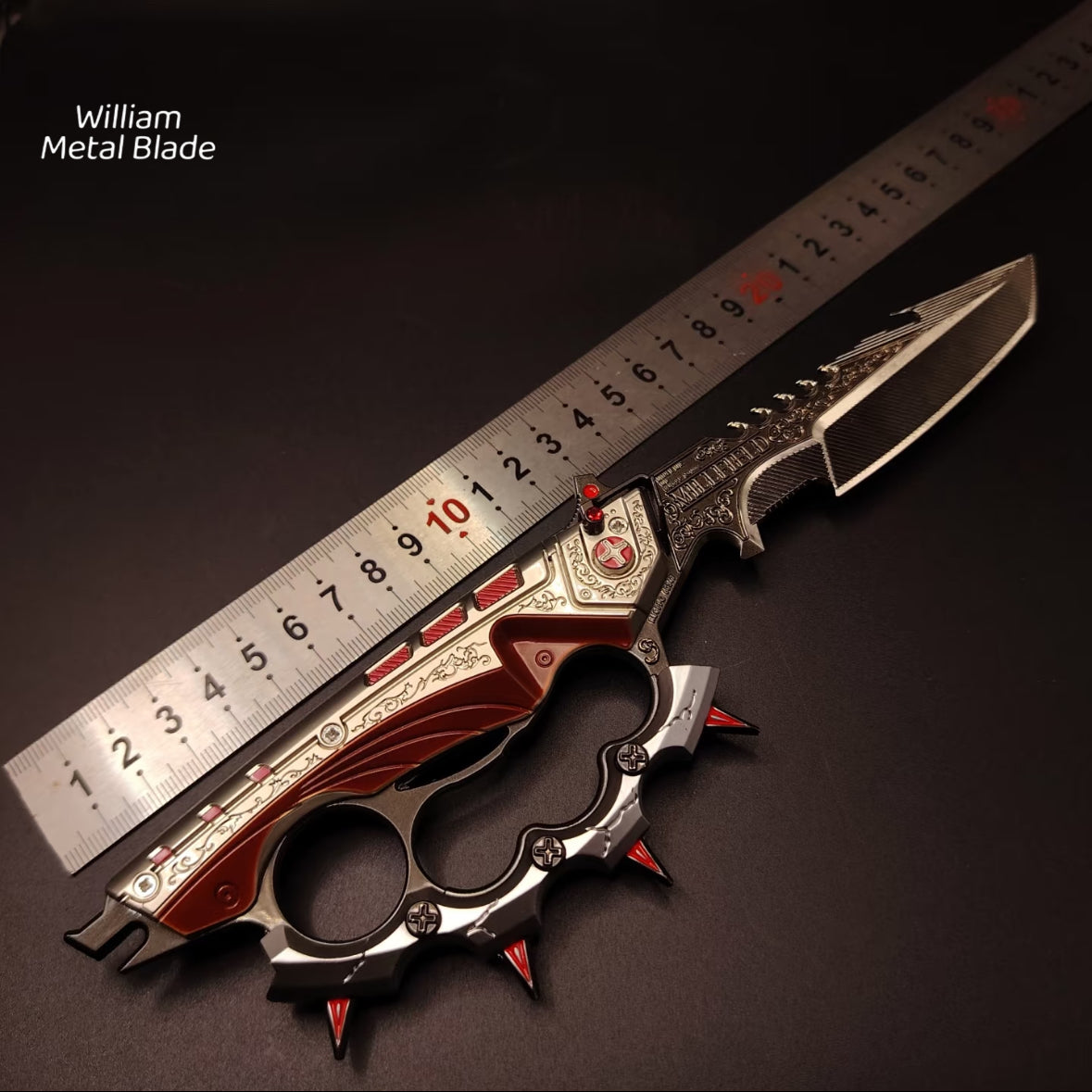25CM/9.8" High-quality Delta Force Creed Knife Metal Blunt Replica