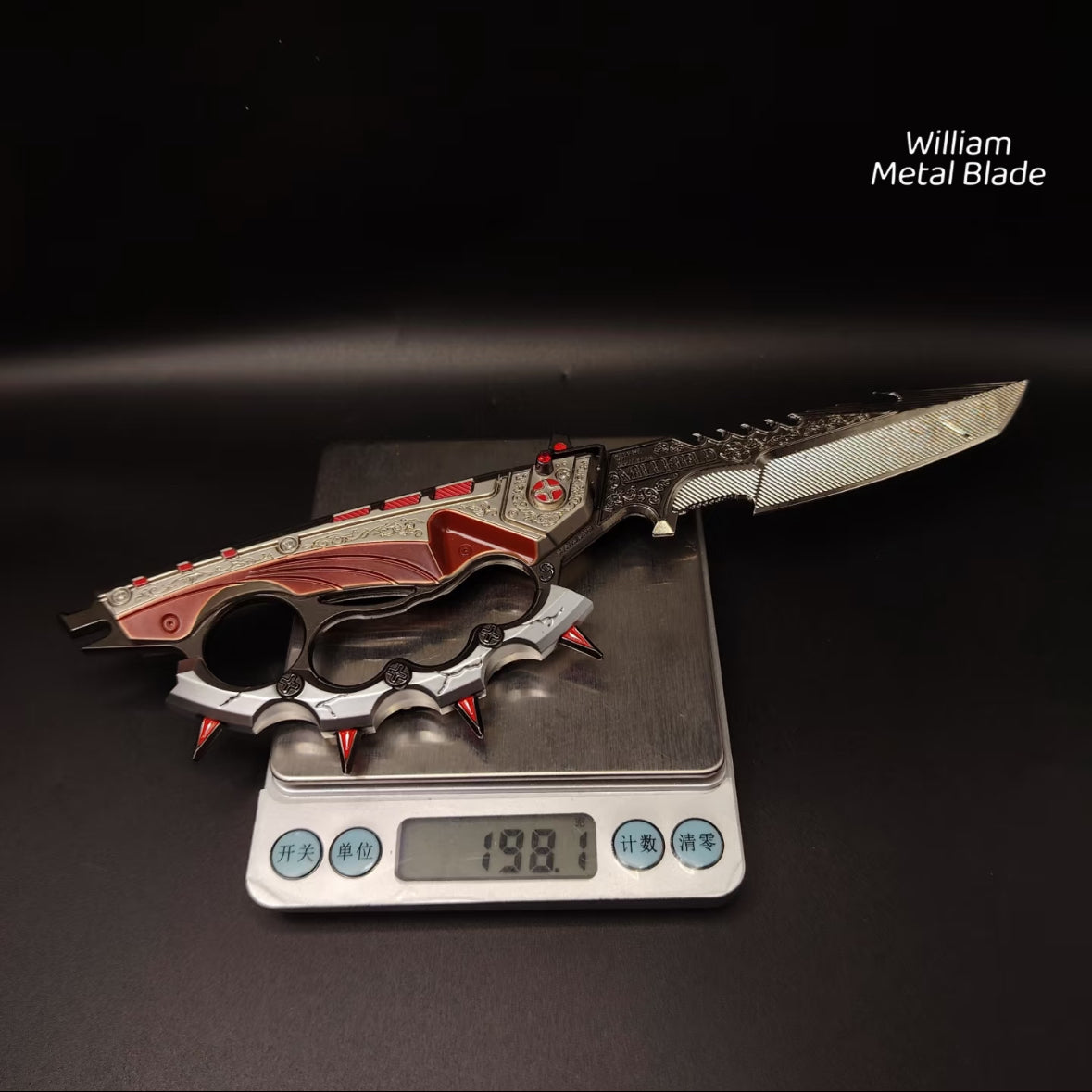 25CM/9.8" High-quality Delta Force Creed Knife Metal Blunt Replica