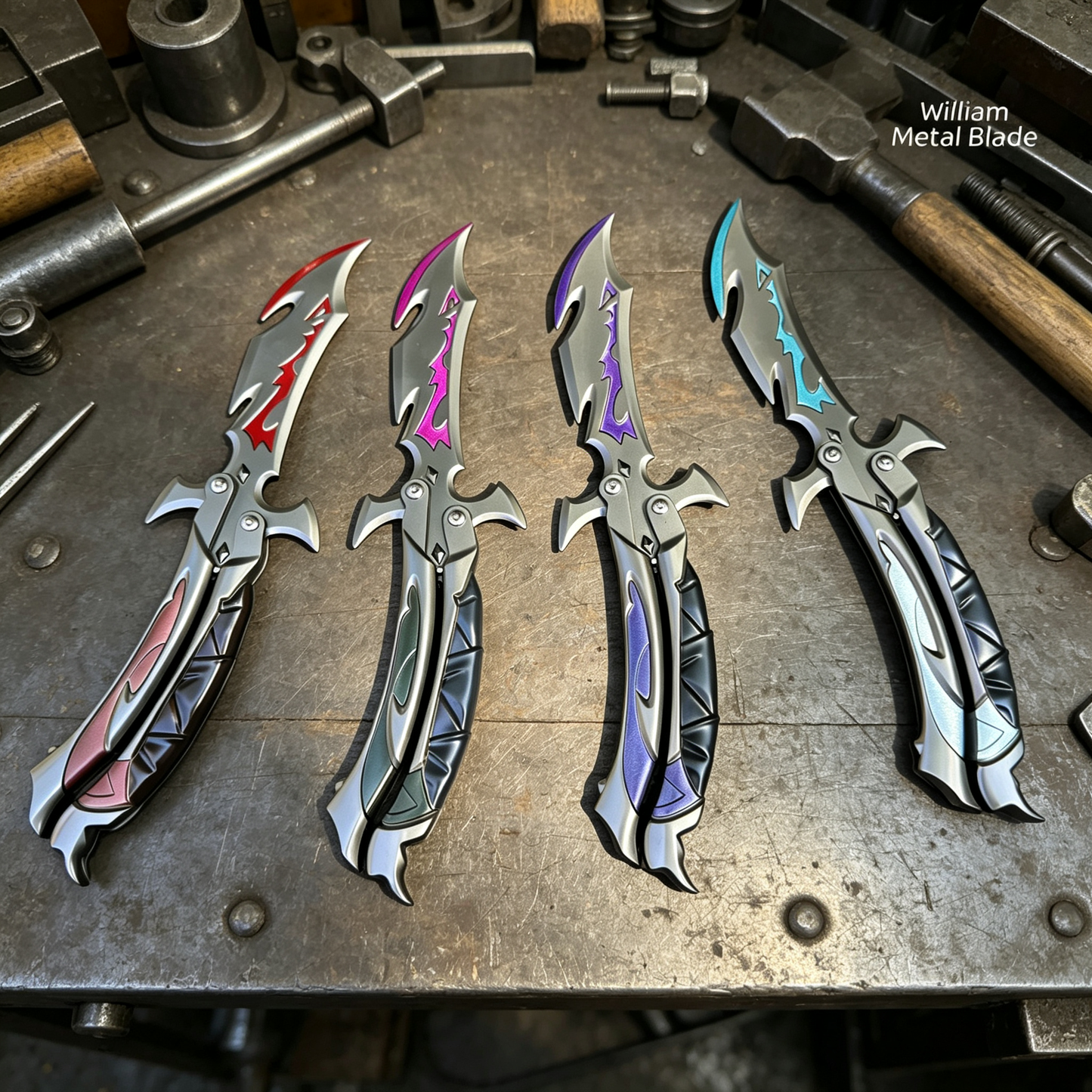 25CM/9.8" Reaver 3.0 Balisong High quality Metal Replica