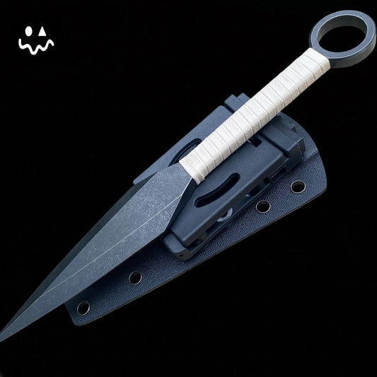 25CM/9.9" Dark Thorn CR12MOV Steel Outdoor Tool Kunai
