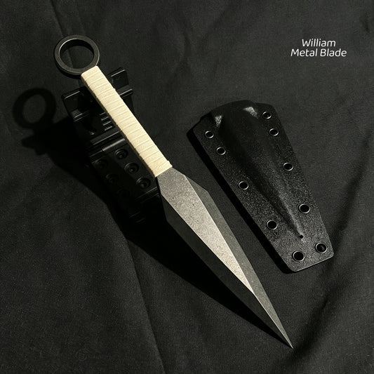 25CM/9.9" Dark Thorn CR12MOV Steel Outdoor Tool Kunai
