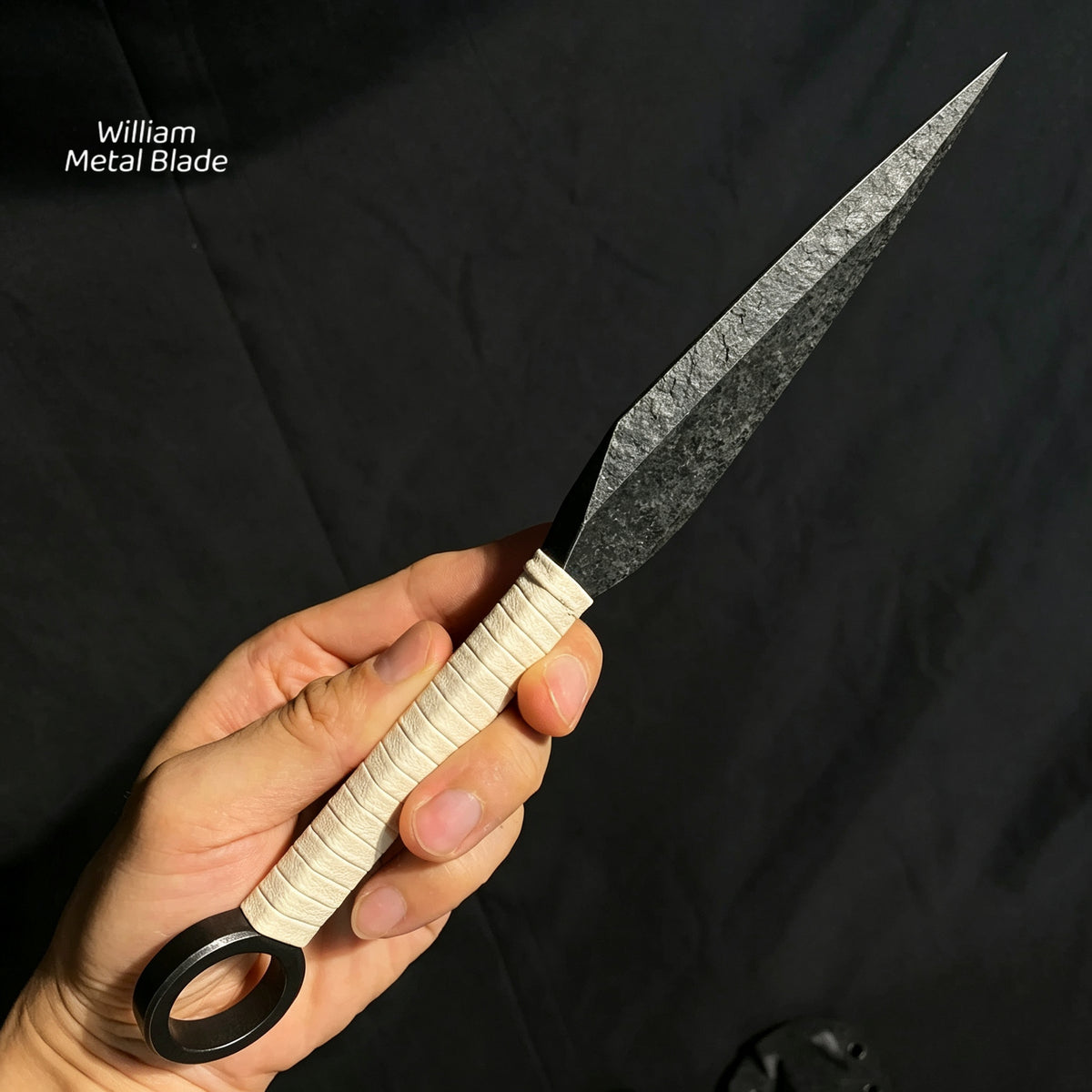 25CM/9.9" Dark Thorn CR12MOV Steel Outdoor Tool Kunai