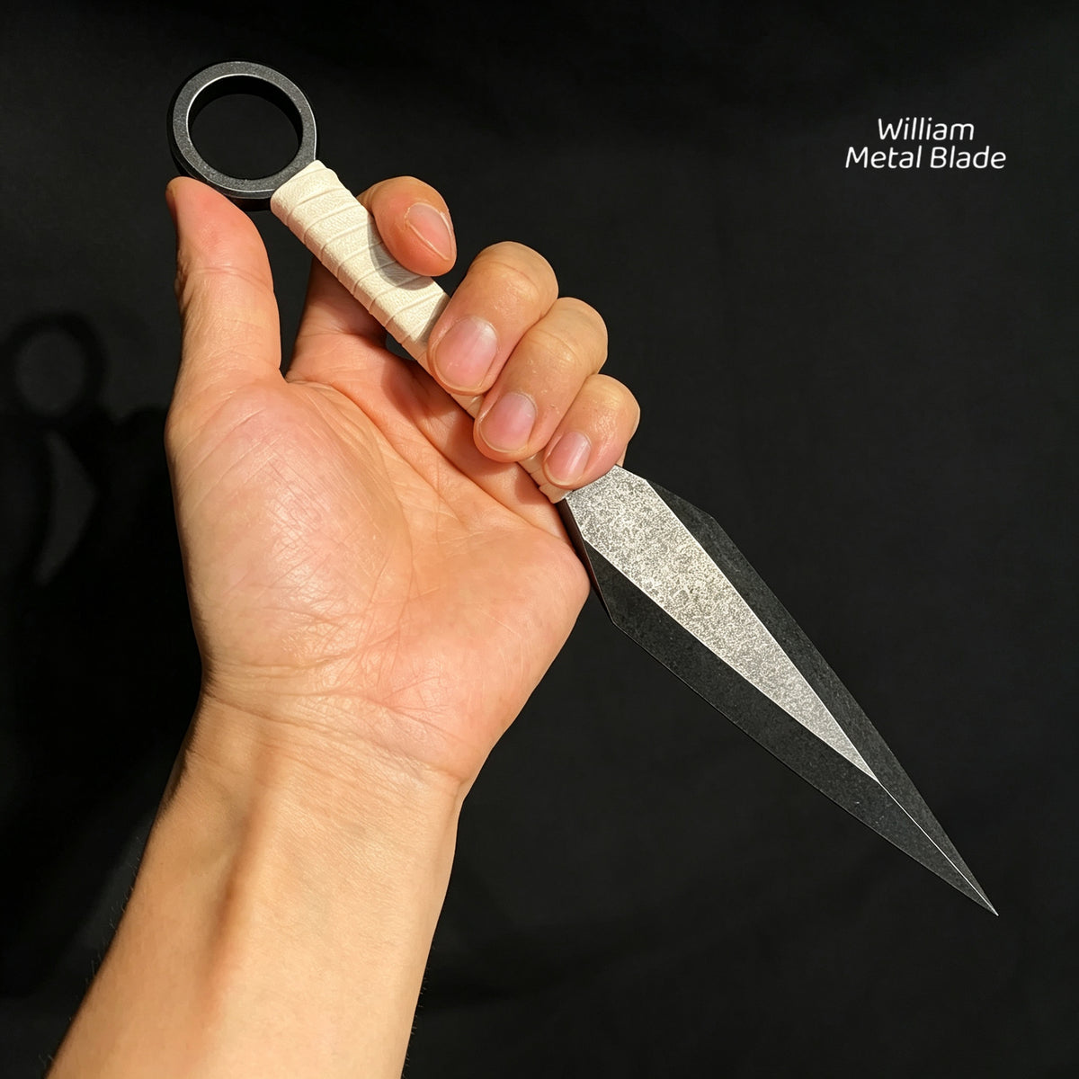 25CM/9.9" Dark Thorn CR12MOV Steel Outdoor Tool Kunai