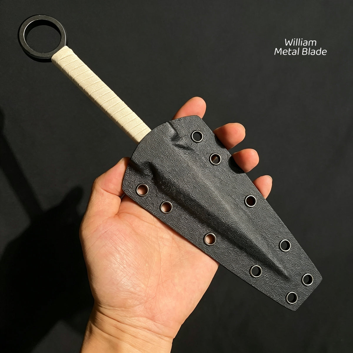 25CM/9.9" Dark Thorn CR12MOV Steel Outdoor Tool Kunai