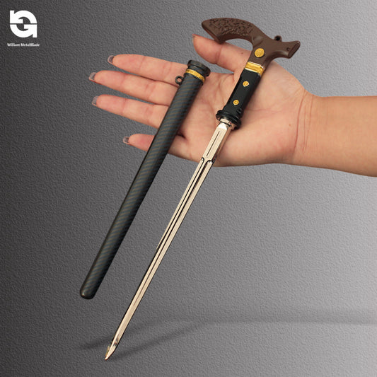 27cm/10.6'' Arena Breakout Judgment Cane Sword Metal Replica