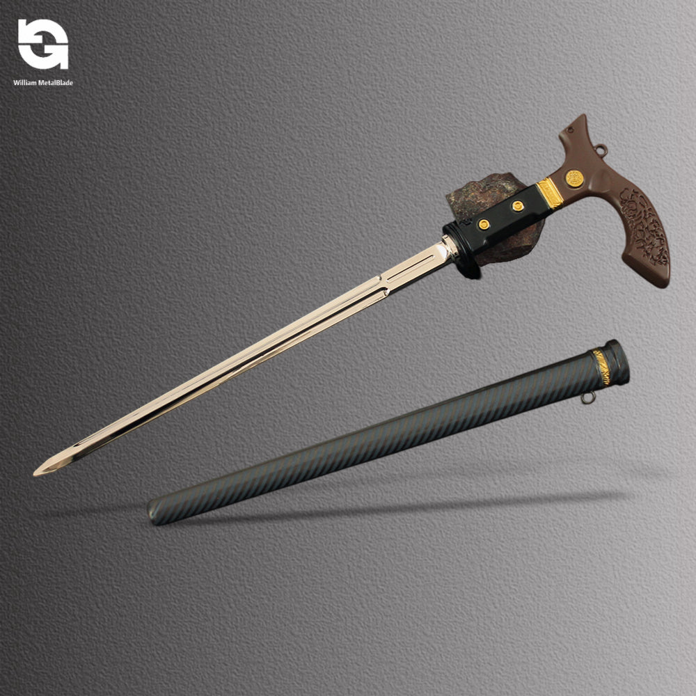 27cm/10.6'' Arena Breakout Judgment Cane Sword Metal Replica