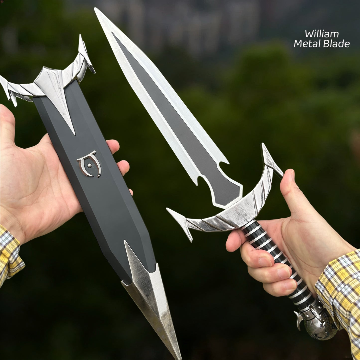 Steel Mehrunes Dagon Razor Dagon Dagger Blunt Blade 1:1 Replica