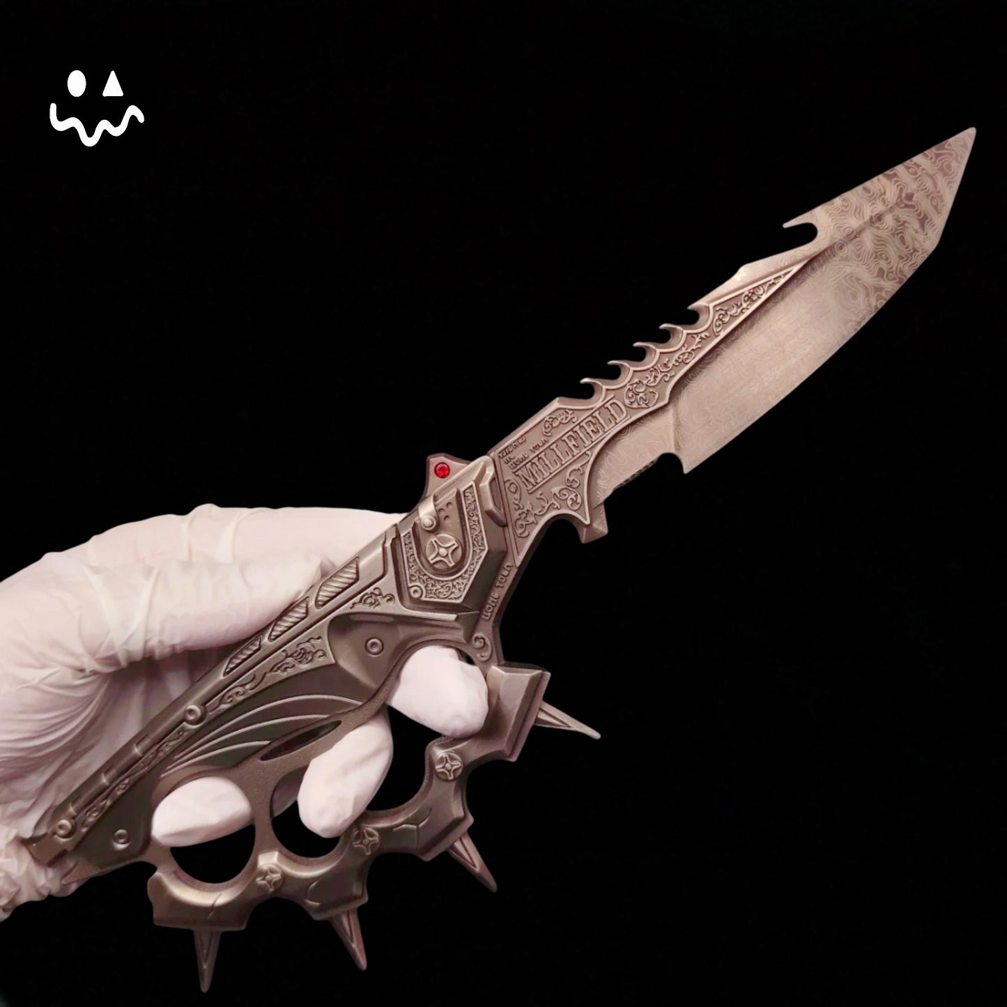 28CM/11" Delta Force Creed Knife Metal Blunt Replica