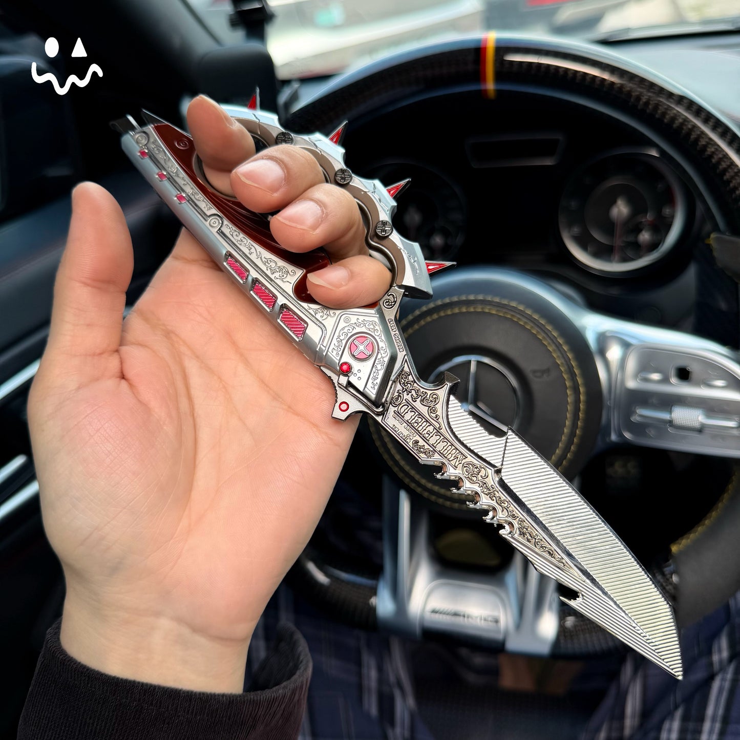 28CM/11" Delta Force Creed Knife Metal Blunt Replica