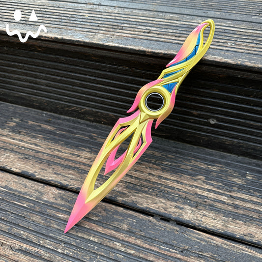 28CM/11" Metal Mystbloom Kunai Game Prop