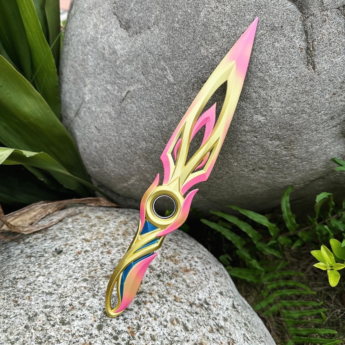 28CM/11" Metal Mystbloom Kunai Game Prop