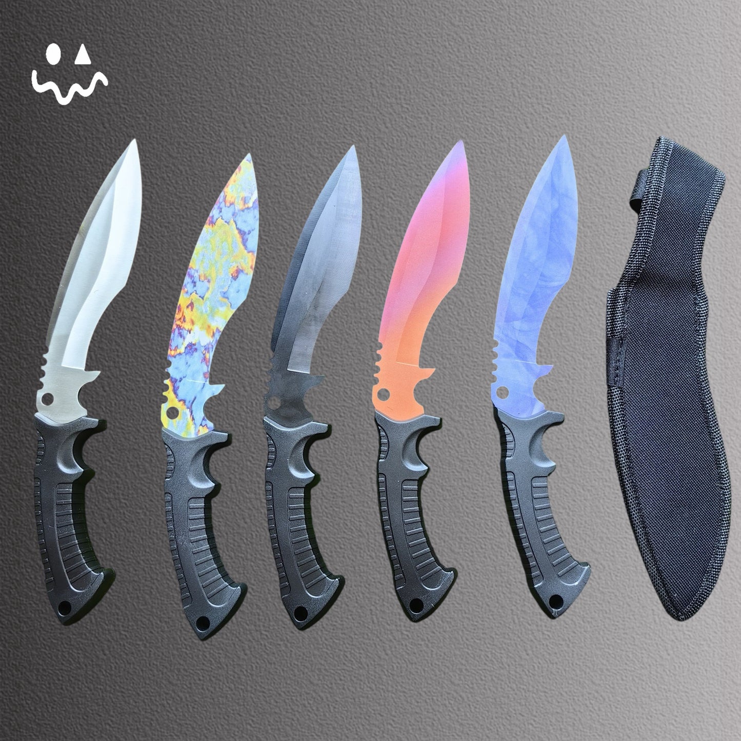 28cm/11'' GO Game Blunt Blades Kukri Knife Props