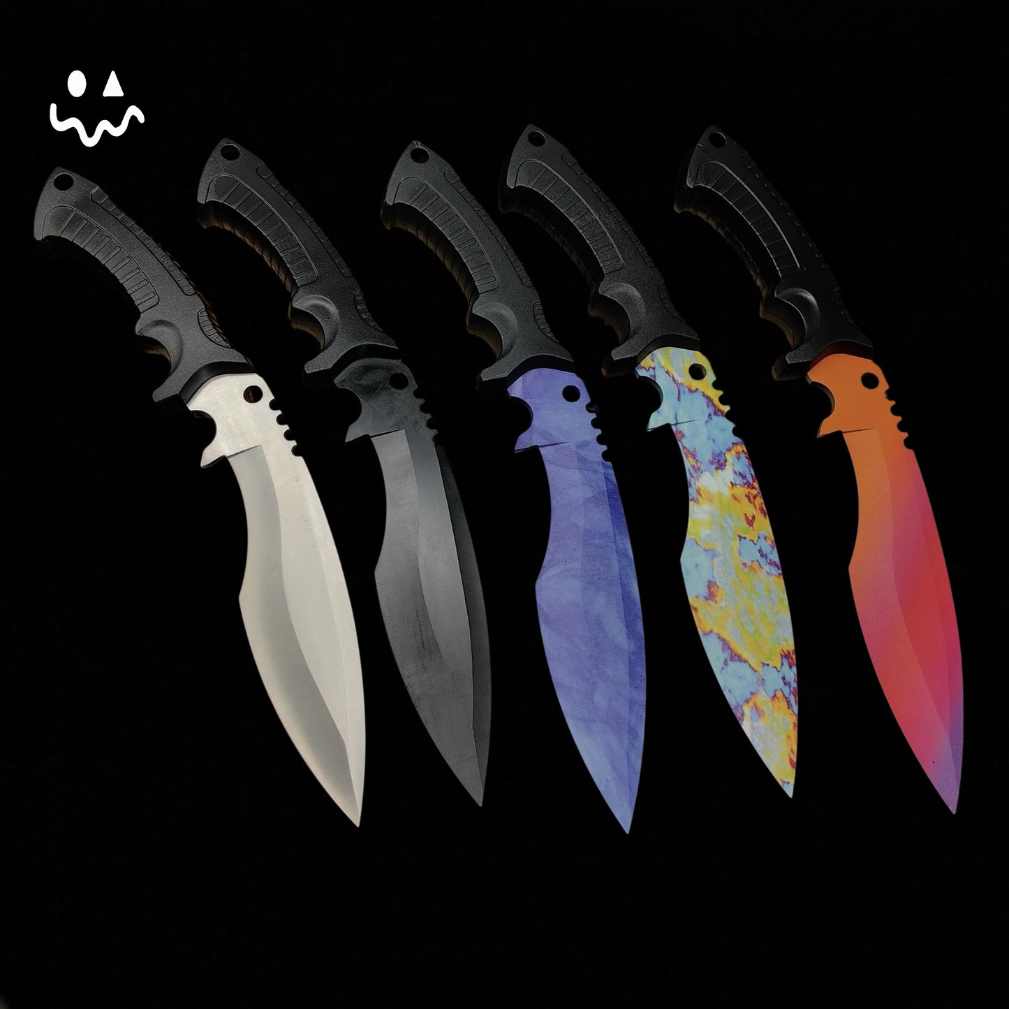 28cm/11'' GO Game Blunt Blades Kukri Knife Props