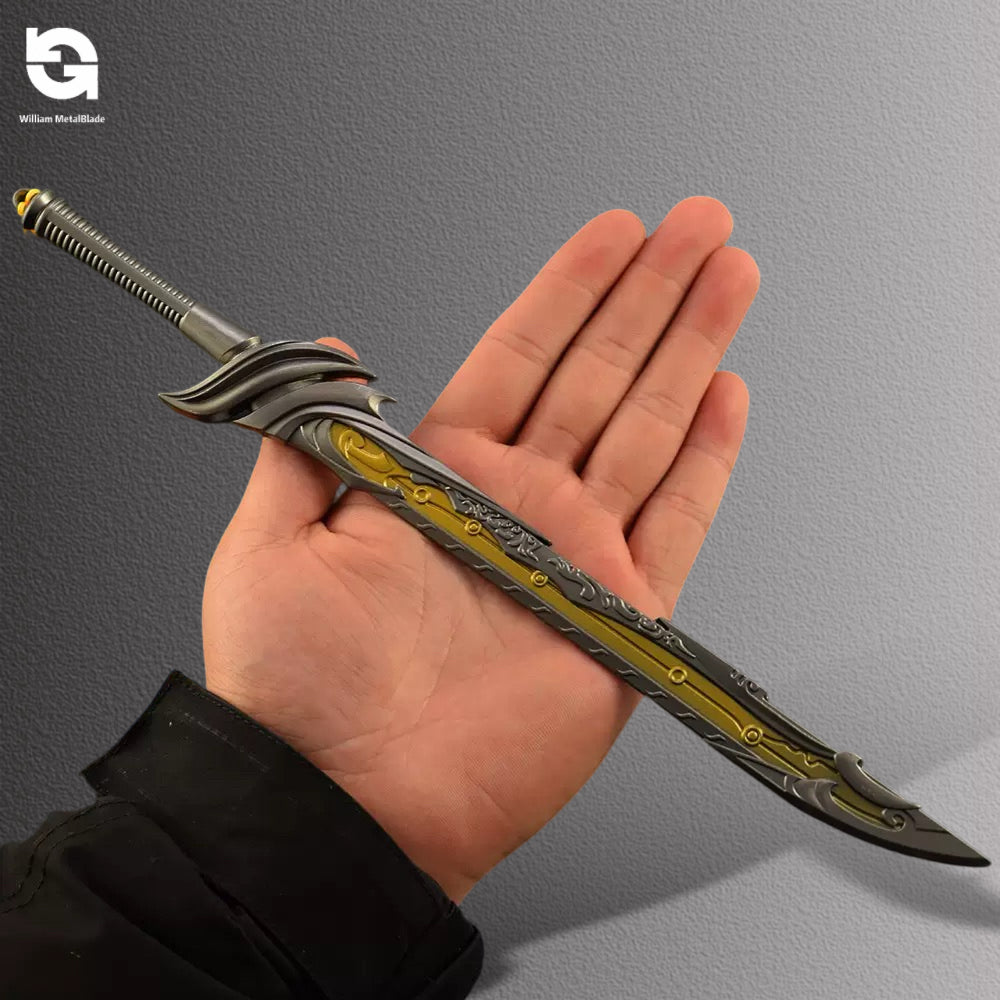 29CM/11.4" NB Metal Dark Pattern Startling Hung Knife Replica