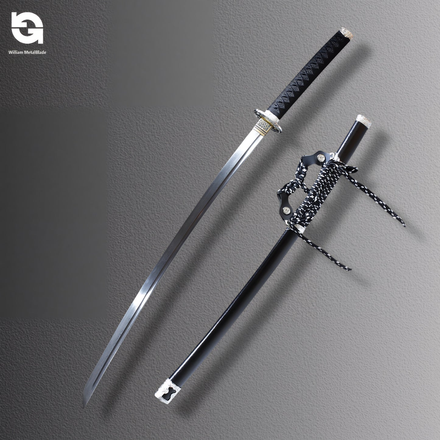 Chinese Longquan Sword Pattern Steel Blunt Blade Katana Decoration