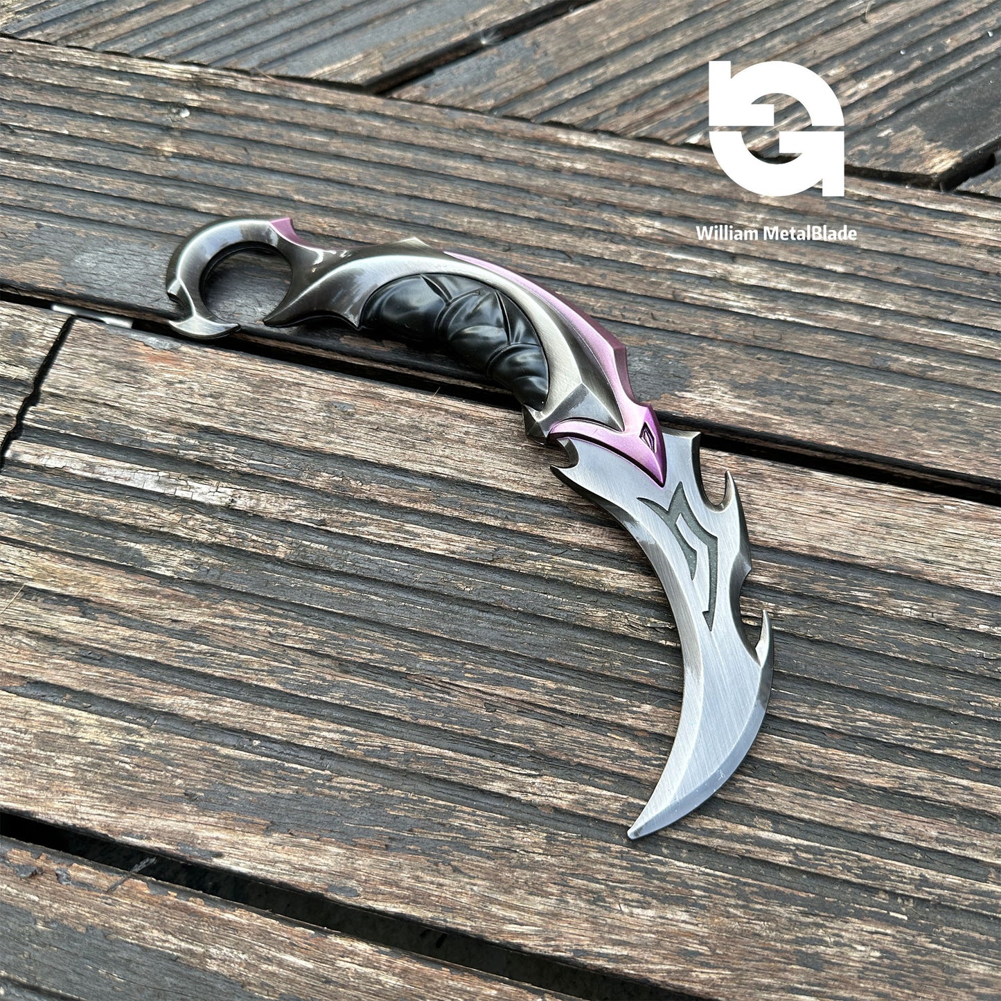 Reaver Karambit Metal Blunt Blade Trainer Cosplay Prop Game Replica