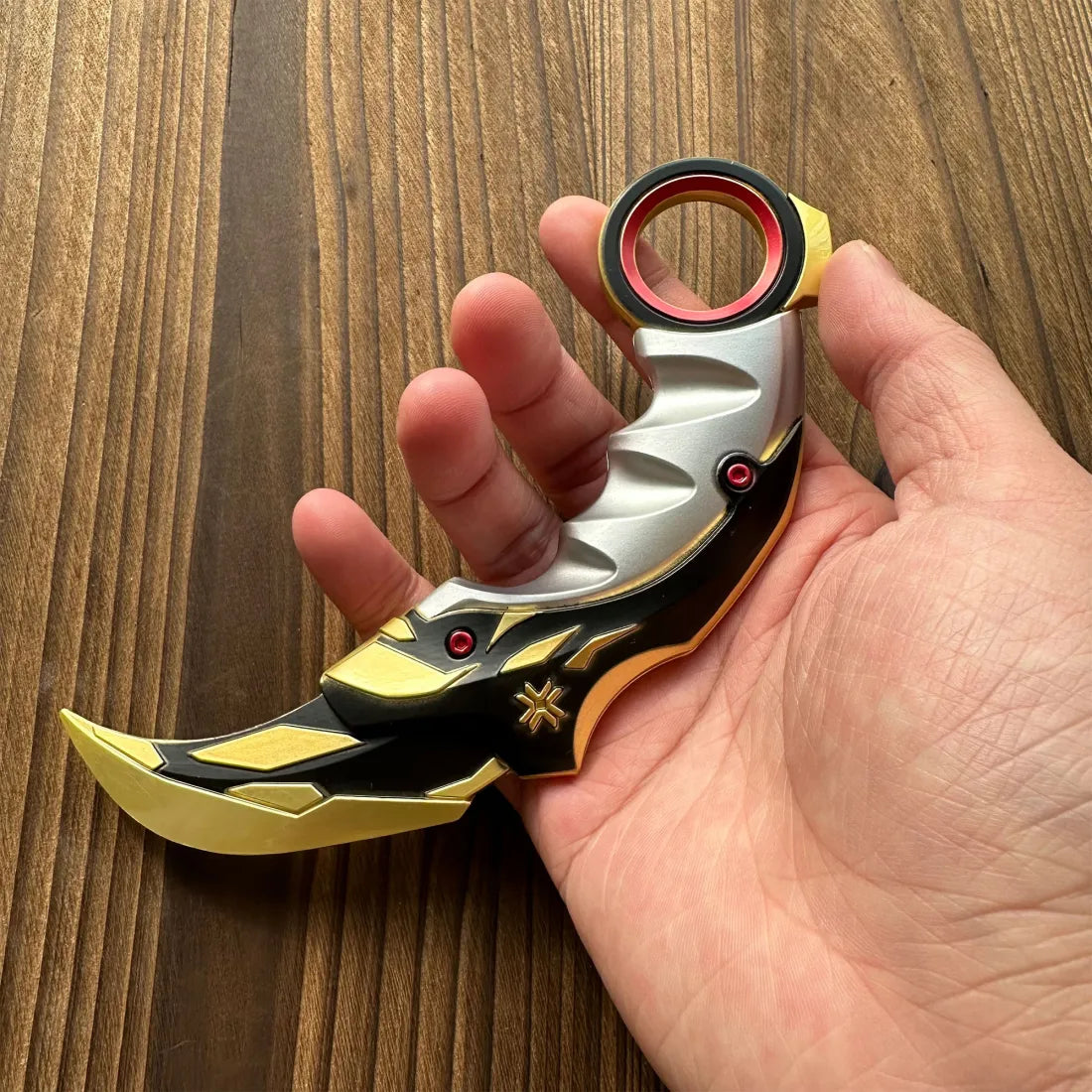 Metal Champion Karambit Blunt Blade Trainer Cosplay Prop