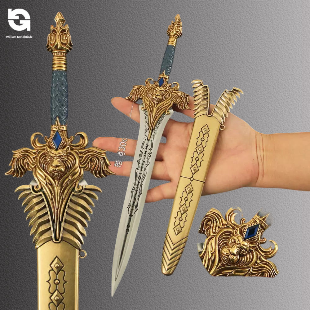30CM/11.8" Classical Game Royal Guard Sword With Sheath Fan Art For Display