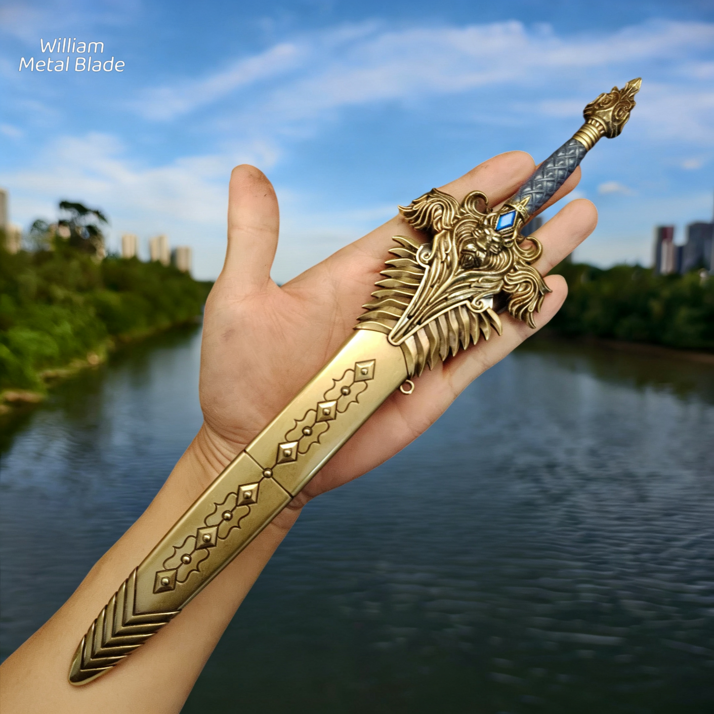 30CM/11.8" Classical Game Royal Guard Sword With Sheath Fan Art For Display