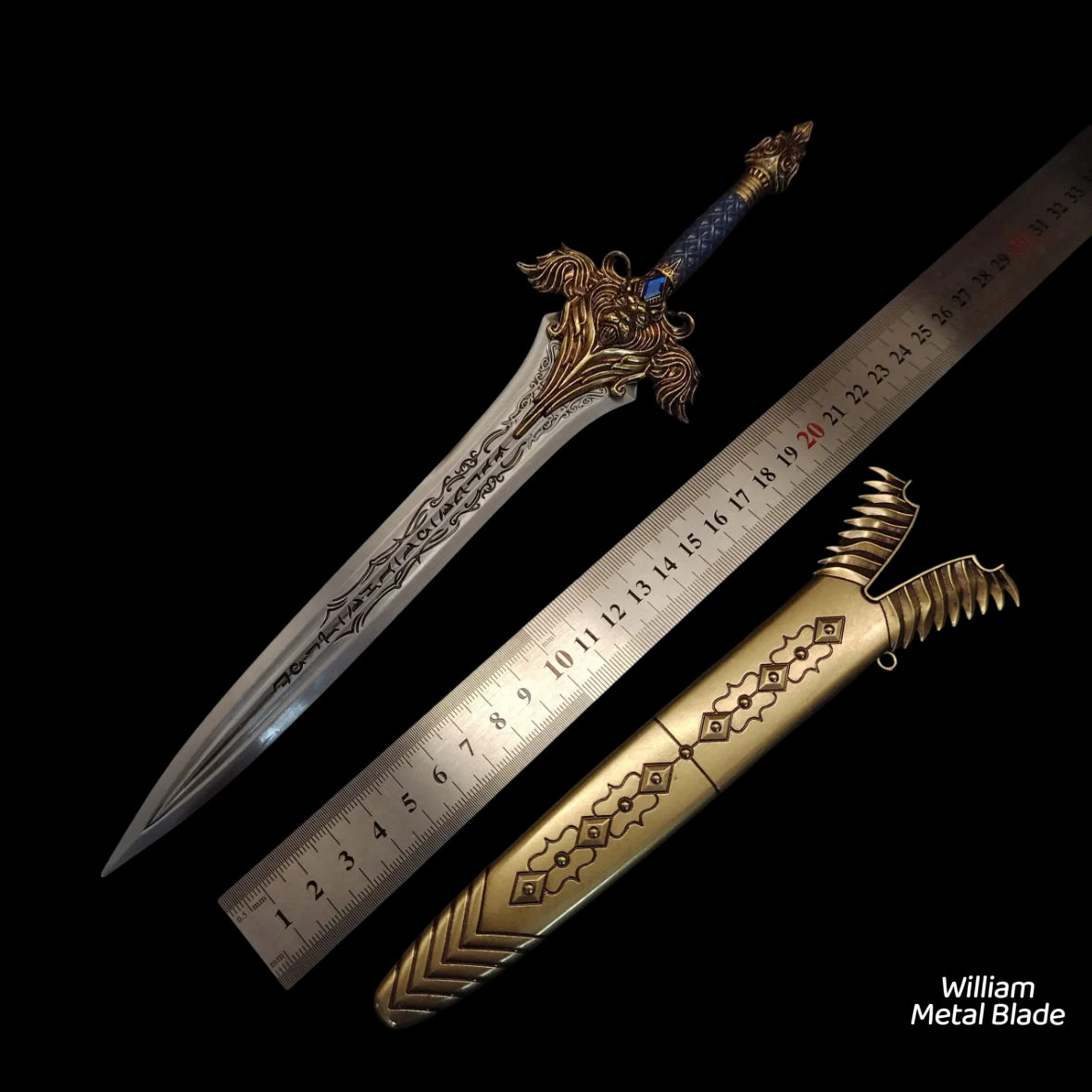 30CM/11.8" Classical Game Royal Guard Sword With Sheath Fan Art For Display