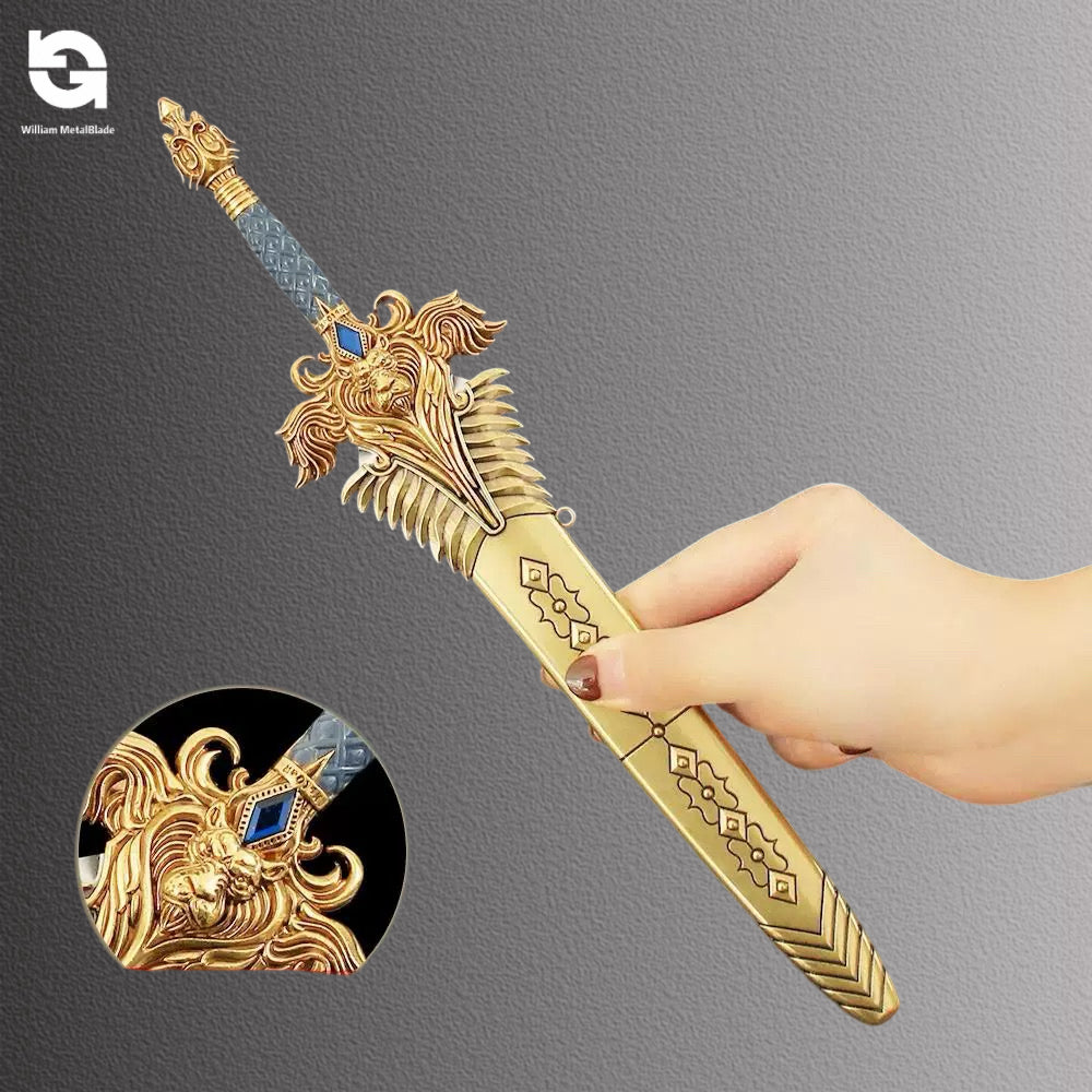 30CM/11.8" Classical Game Royal Guard Sword With Sheath Fan Art For Display