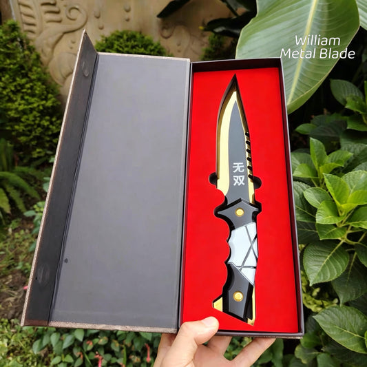 30CM/11.8" Ego Knife Metal Blunt Blade Safety Cosplay Prop Game Collection