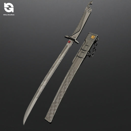 Arena Breakout 30CM/11.8" Game Embroidered Spring Blade Metal Prop