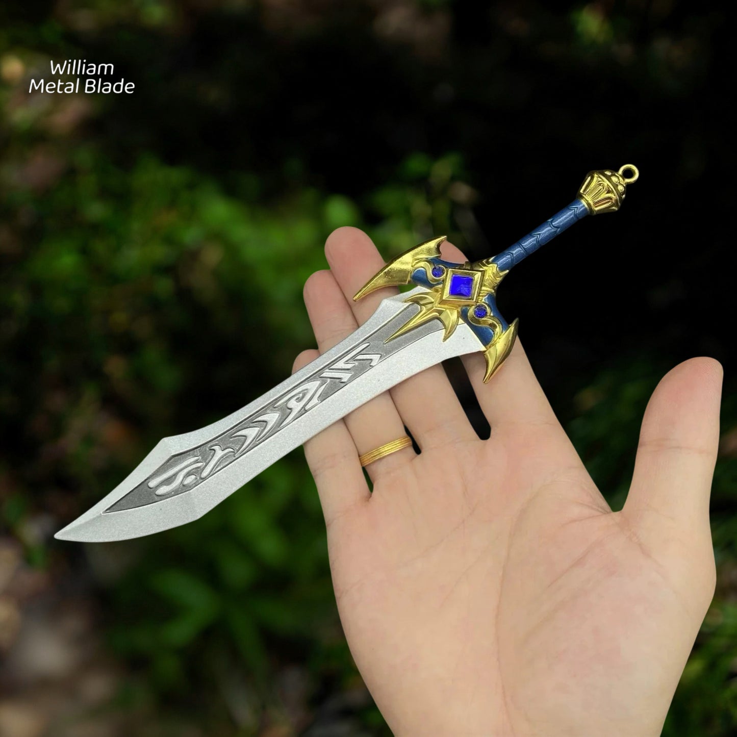 30CM/11.8" Metal Lich King Arthas Frostmourne Sword Craft