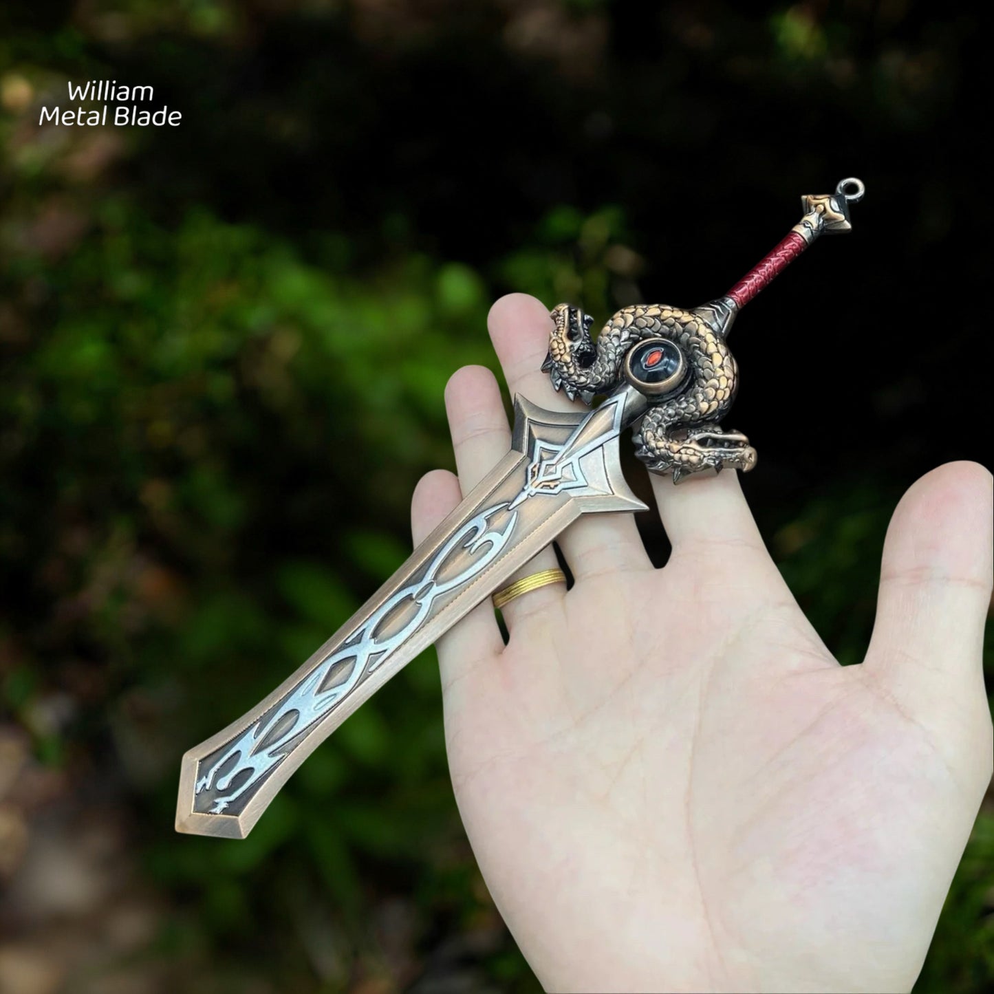 30CM/11.8" Metal Lich King Arthas Frostmourne Sword Craft