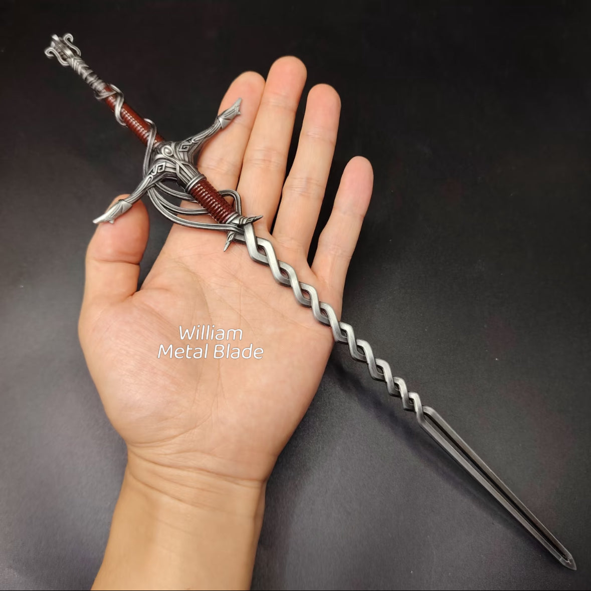 30CM/11.8" Soul Game Fire Knight's Greatsword Metal Replica