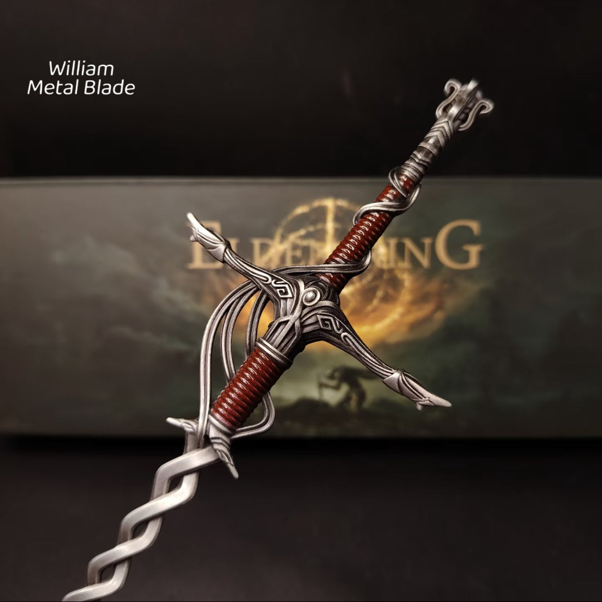 30CM/11.8" Soul Game Fire Knight's Greatsword Metal Replica