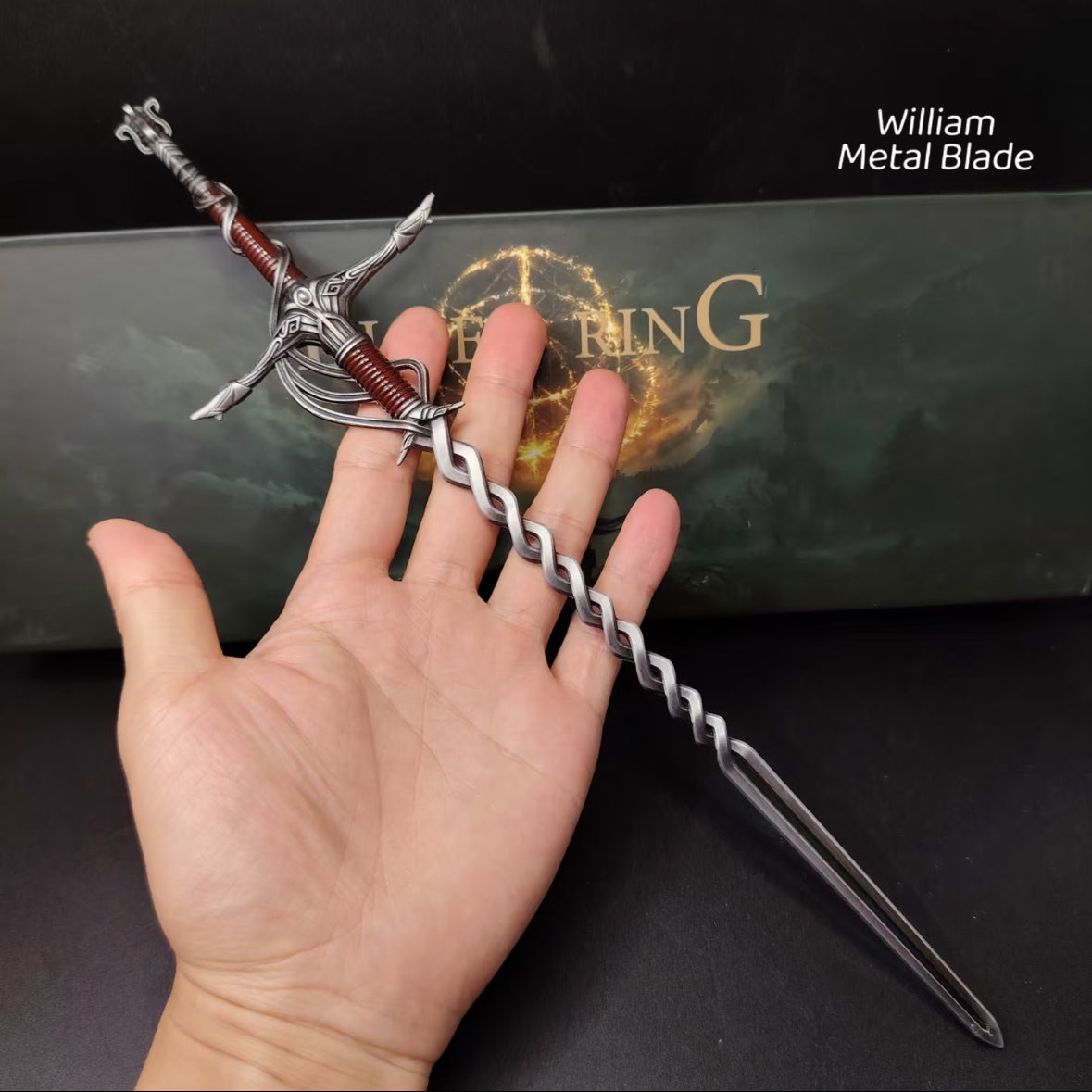 30CM/11.8" Soul Game Fire Knight's Greatsword Metal Replica