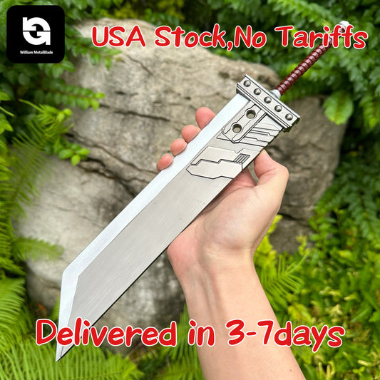 30cm/11.8" Cloud's Buster Sword Metal Replica USA Only